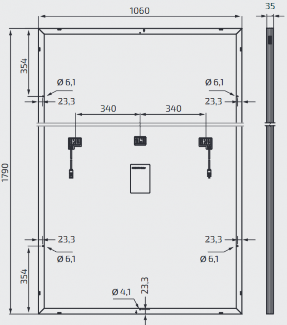 Solarmodul Heckert monokristallin NeMo® 3.0 120 M 375 AR (A) Black Frame